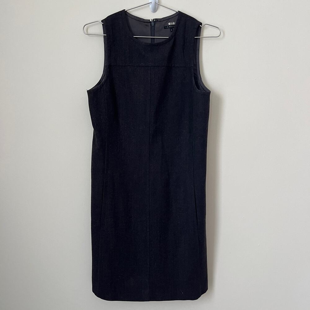 Theory Charcoal Gray Wool Blend Sleeveless Dress Size 6